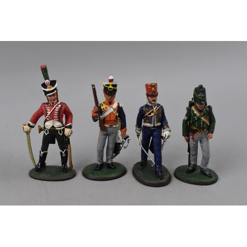 191 - Eight delPrado Die-Cast Hand painted Napoleonic Figures with Booklets (84 to 91)