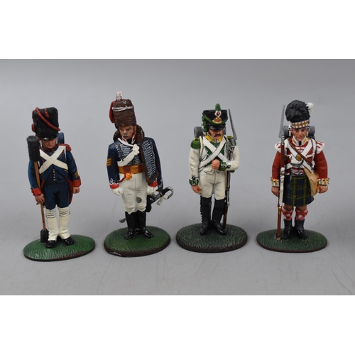 192 - Eight delPrado Die-Cast Hand painted Napoleonic Figures with Booklets