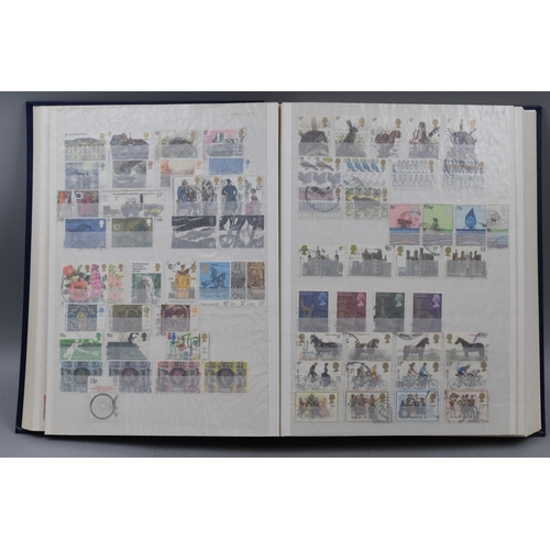 444 - A Stanley Gibbons Stock Book With a Large Selection of British Stamps From 1841-1990. Contains Used ... 