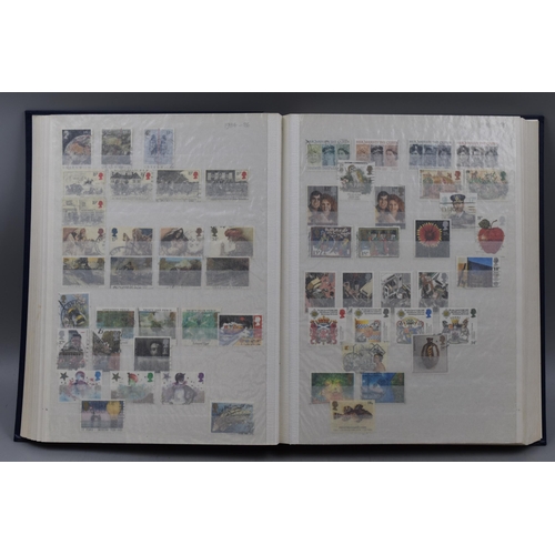 444 - A Stanley Gibbons Stock Book With a Large Selection of British Stamps From 1841-1990. Contains Used ... 