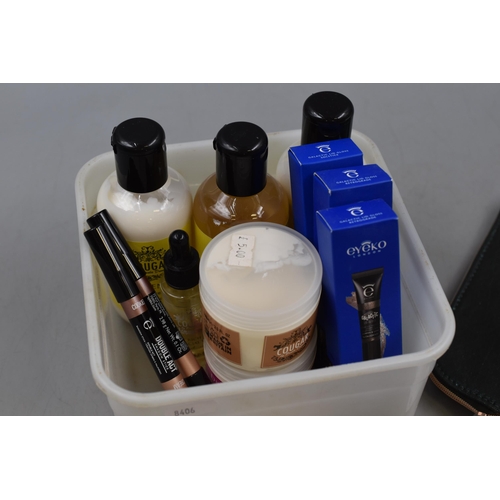 462 - Selection of Cougar Creams, eyeko Lip Gloss, eyeshadow and ESPA Makeup Bag