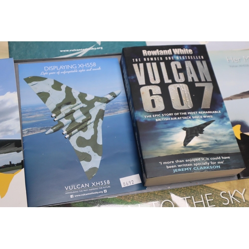 479 - Iconic Vulcan Bomber Ephemera to Include Book ' Vulcan 607 'Story of Its Involvement in The Falkland... 