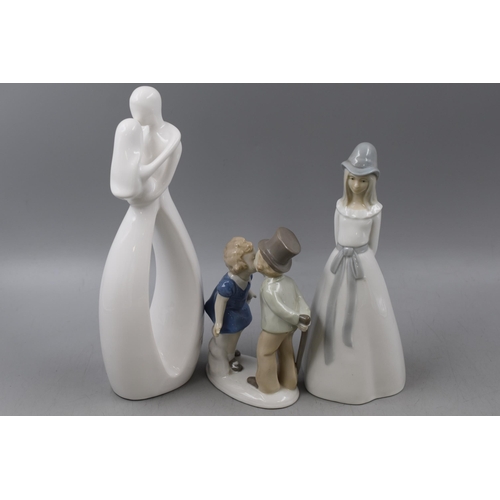 295 - Three Porcelain Figurines including Lippelsdorf (Tallest 11