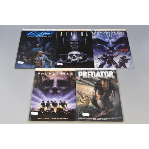 525 - Selection of Fire and Stone Comics Including Predator, Prometheus, Prometheus Omega, Aliens and Alie... 