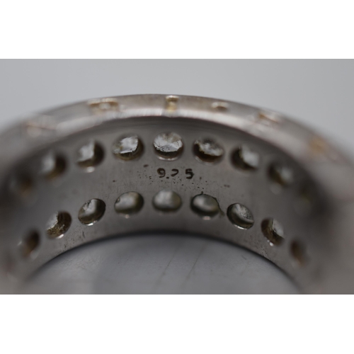 7 - High End Designer Silver 925 Bvlgari Ring Size 