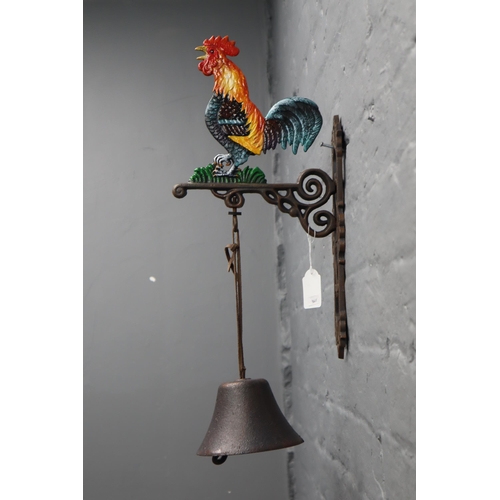 347 - Cast Iron Cockerel Door Bell (Approx. 22”)