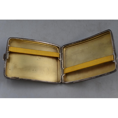 32 - Hallmarked Birmingham Silver Cigarette Case (130 Grams)