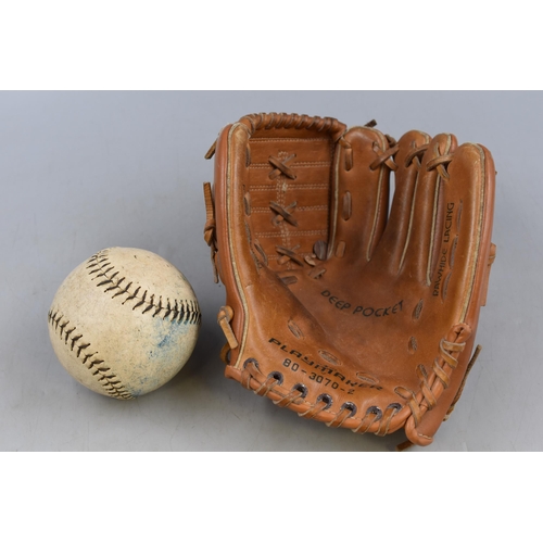 363 - Vintage Soft Ball with Glove by Playmaker