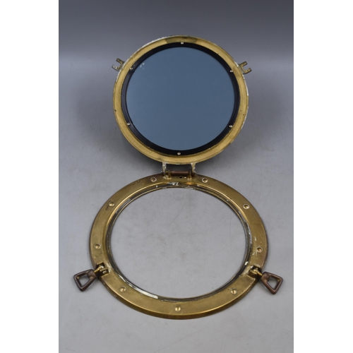 375 - Vintage Port Hole Mirror (11”)