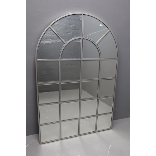 407 - Two Large Arch Shaped Bevel Edged Wall Mirrors, Approx 45