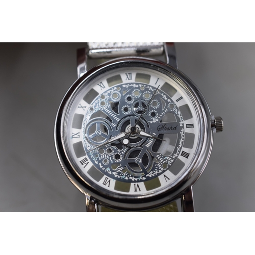 83 - Three Shard Quartz Skeleton Watches