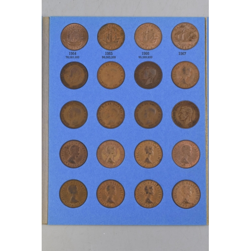 102 - Whitman Folder of British Half Pennies (1937 to 1967)