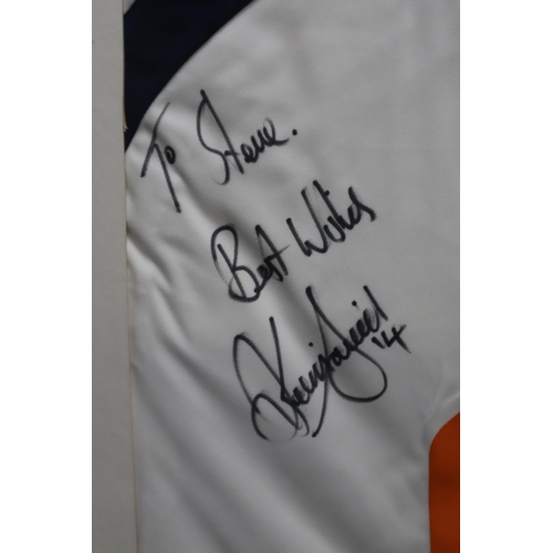 428 - Match Worn Bolton Wanderers Shirt From 2010 Season, Signed by Kevin Davies (34.5” x 25”)