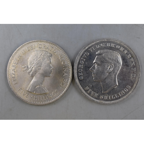 110 - Two Elizabeth II Crowns (1951 & 1960)