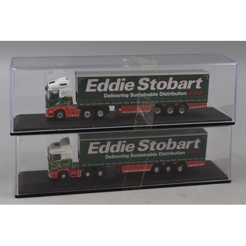 146 - Collection Of Five Collectable Miniture Eddie Stobart Vehicles By Oxford Diecast, Trucks Scale 1:148... 