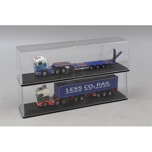 146 - Collection Of Five Collectable Miniture Eddie Stobart Vehicles By Oxford Diecast, Trucks Scale 1:148... 