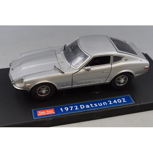 152 - Die-Cast Model 1972 Datsun 240Z, Scale 1;18 By Sun Star With Original Box. Please Note it Appears on... 