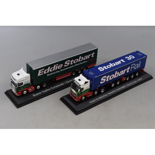 154 - Two Boxed Eddie Stobart Models by 'Atlas Editions' Special Edition Collectors Models to Include, Sca... 