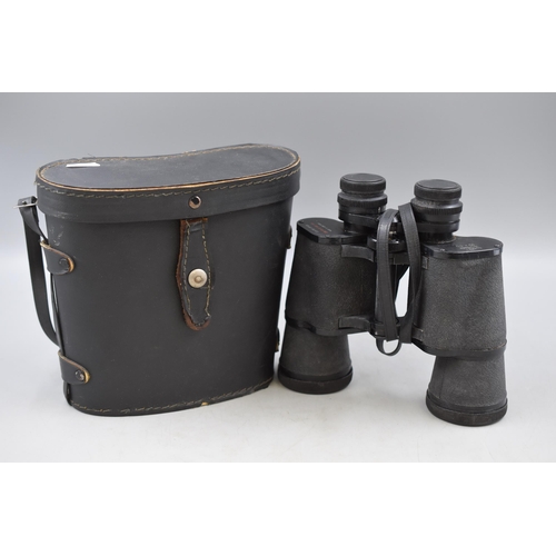 471 - Pair of Prinz 10 x 50 Binoculars with Covers Complete in Case