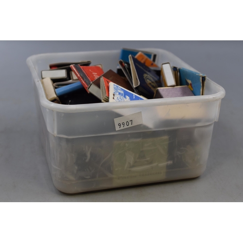 499 - Large selection of match books and boxes