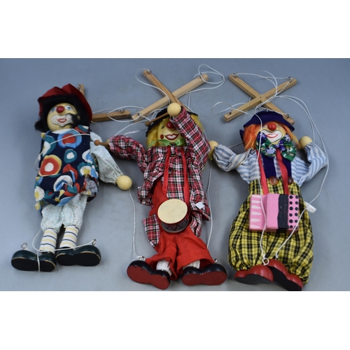 525 - Selection of Wooden String Puppets