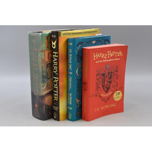 532 - A Selection of Four JK Rowling Books To Include Harry Potter Goblet of Fire First American Edition, ... 