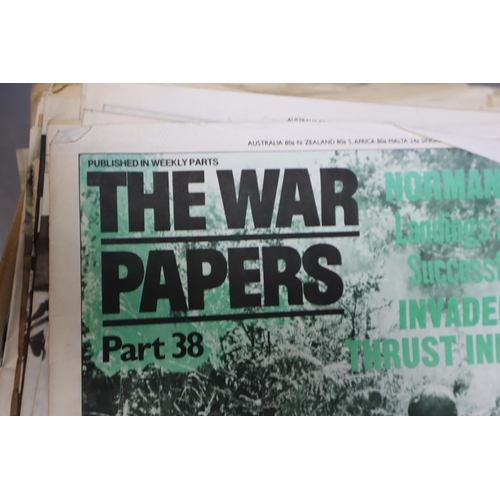 535 - Large Selection of Facsimiles, The War Papers. Unique Weekly Series of Re-printed Newspapers from th... 