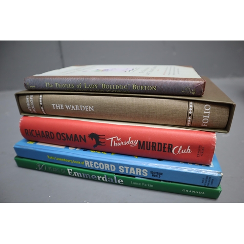 538 - A Large Selection of Books To Include Richard Osman First Edition, Folio Society 'The Warden', And M... 