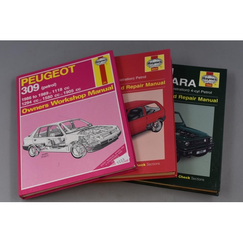 545 - Collection of Three Haynes Service & Repair Manuals for Suzuki SJ & Vitara, Fiat Uno & P... 