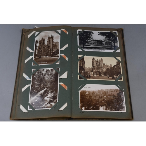 549 - Album of Vintage Postcards and Greeting Cards Including Different Locations in Black and White and C... 