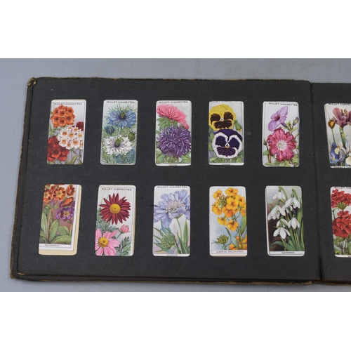 550 - Album of Cigarette Cards Collection Including Flowers, Ships and More