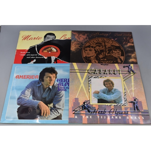 553 - Mixed Lot of Vintage lp records to include David Essex, Herb Albert, Mario Lanza, Gilbert and Sulliv... 