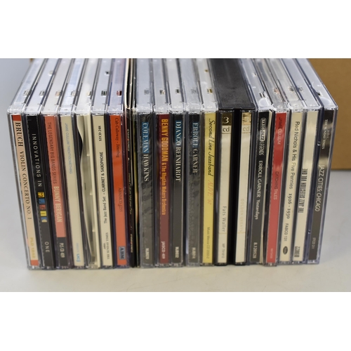 555 - Large Selection of Jazz CD's including Bix Beiderbecke and Louis Armstrong Box Sets