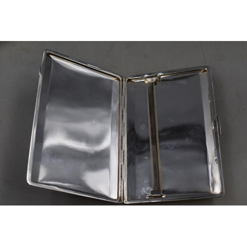 217 - A Novelty Sarome 'Cruiser' Lighter, With Silver Plated Cigarette Case