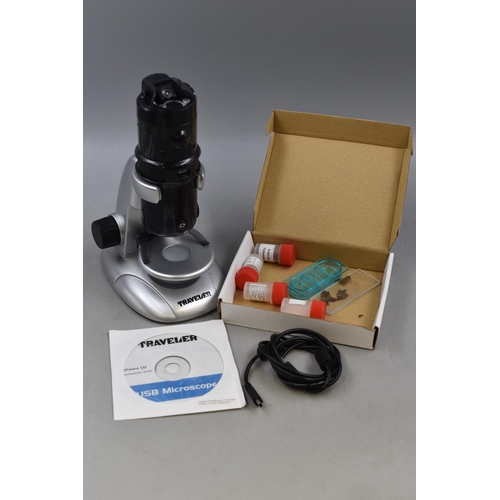 574 - Traveler USB Microscope with Camera Complete with Original Box