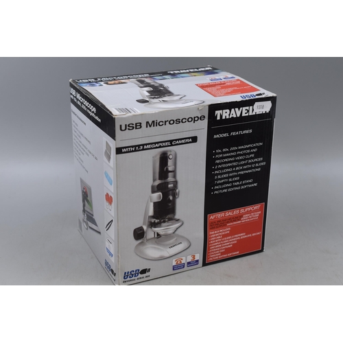 574 - Traveler USB Microscope with Camera Complete with Original Box