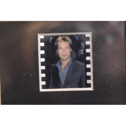 579 - Nine Music and Movie Stars Film Cell Presentation Packs. Includes Brad Pitt, Take That and More