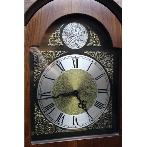 244 - Pallesgaard of Copenhagen Denmark Long Cased Clock with 3 Weights and Pendulum (69