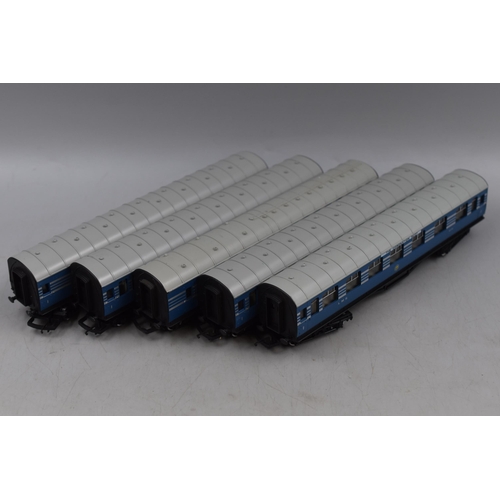 592 - Collection of Five Hornby Model Railway Carriages From 'The Coronation Scot' From The London, Midlan... 