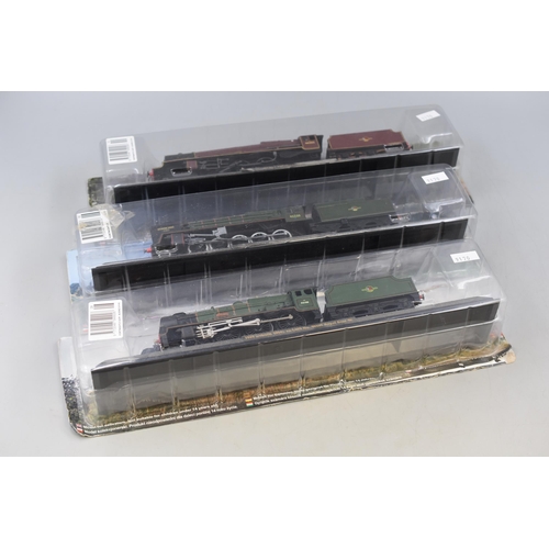 595 - Three Model 'British Rail' Steam Trains,'No 46100 ' Royal Scot', No 92220,' Evening Star' and No 462... 