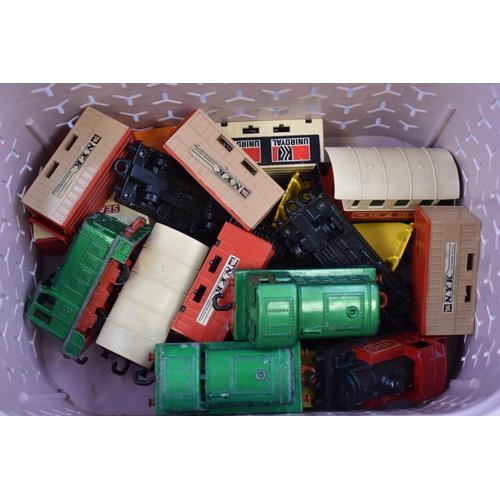 596 - Mixed Lot of Vintage Playworn Toy Train Vehicles to include Matcbox, and more .