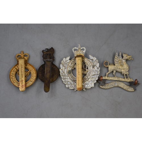 249 - Selection of Military Badges including Shropshire Yeomanry, Royal Devon Yeomanry, Montgomery Yeomanr... 