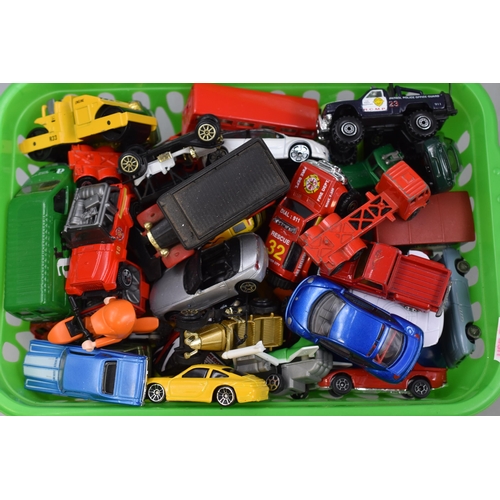 607 - Mixed Lot of Vintage Playworn Toy Vehicles to include Corgi, and more .