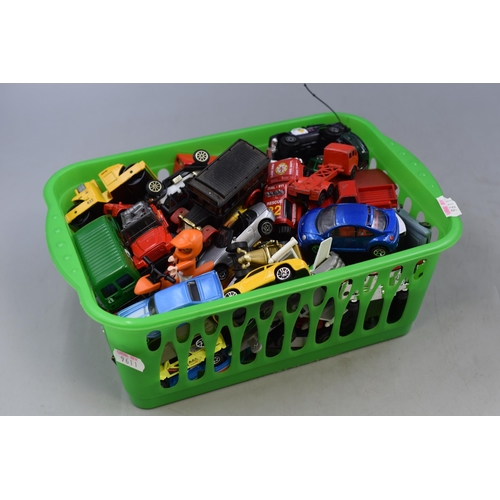 607 - Mixed Lot of Vintage Playworn Toy Vehicles to include Corgi, and more .