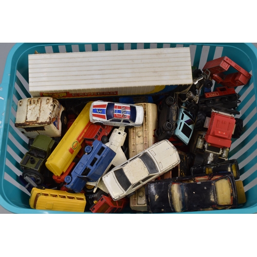 609 - Large Mixed lot of Vintage Playworn Toy Vehicles