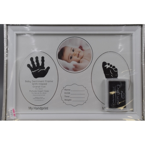 640 - Mixed Lot to include Two Brand New Photo Frames one is a Baby Sentiment Frame with Ink Pad and the o... 