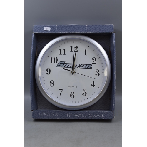 666 - A 'Snap-On' Style Quartz Wall Clock, Boxed