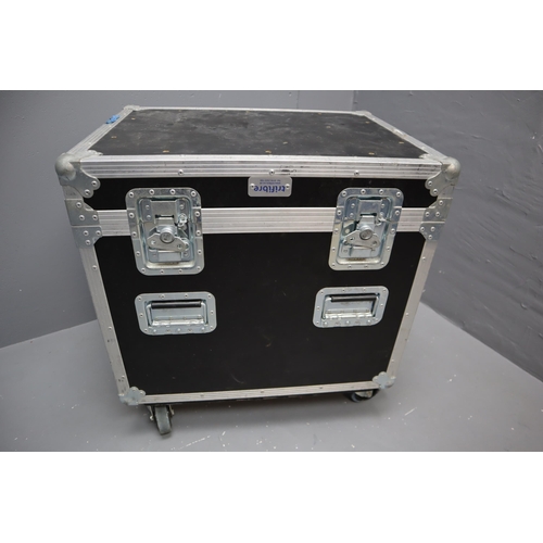 673 - A Trifibre Heavy Duty Road Trunk on Castors, Approx 21