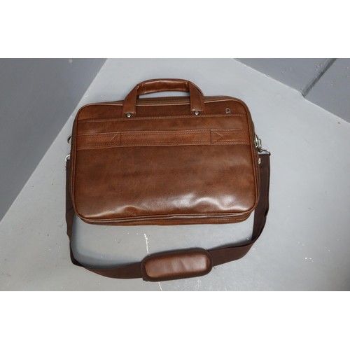 675 - OR & MI Expandable Briefcase with Shoulder Strap