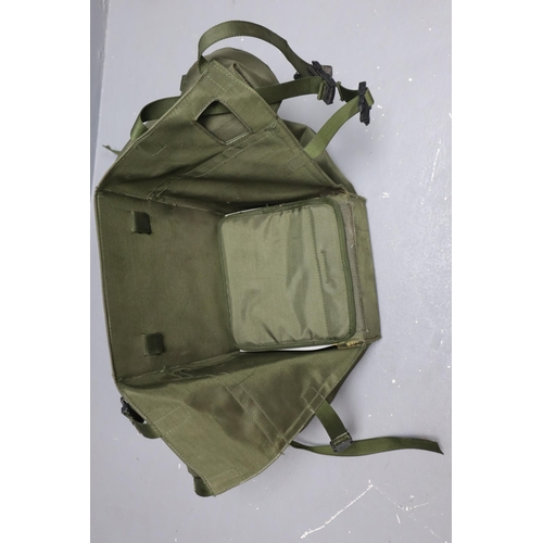 677 - British Military Canvass Radio Back Pack (Bag Detector (N A I A L)